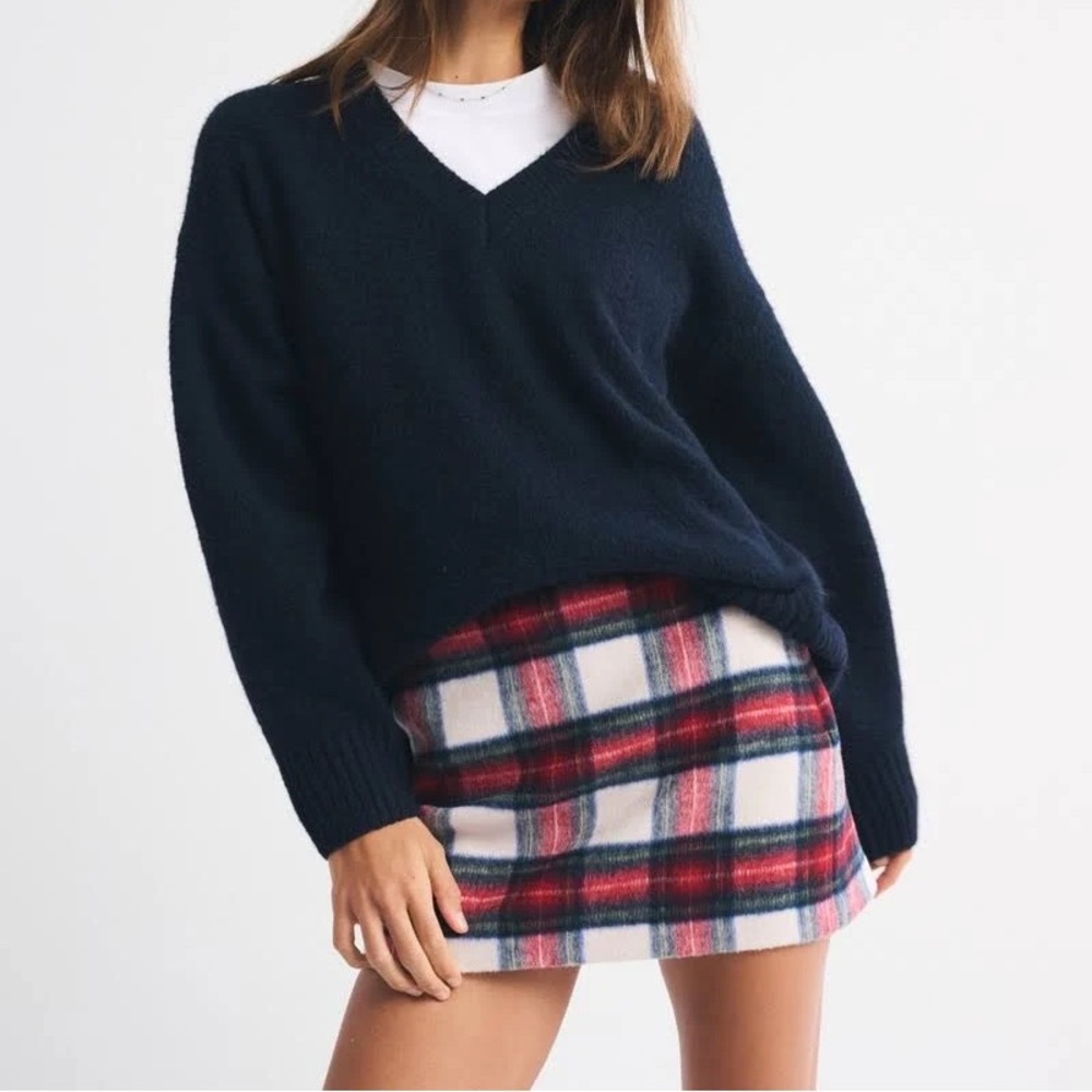 Abercrombie & Fitch Scarlett Wool Blend mini skirt